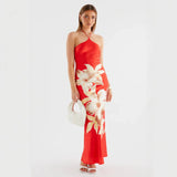 Women's dress - spring/summer cross-border hot seller: amazon & instagram-style, slim-fit printed cami dress for us & european export