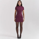 Women's dress - export amazon women's spring/summer slim-fit hot girl bodycon european & american style short sleeve dress