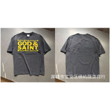 saint m t shirts  s.m cartoon series graphic crewneck pullover short sleeve t-shirt - wholesale