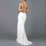 Women's dress - summer export, cross-border fashion, european & american style, sexy spaghetti strap, high-waisted, butt-lifting, women's evening gown dress