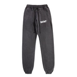 Saint m t pants - autumn/winter s.m vintage overlapping letter casual trousers