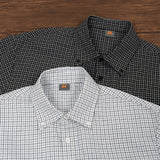 Trendy men's distressed hem plaid shirt - lightweight short sleeve casual boxy fit for summer
