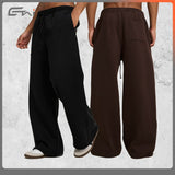 Etai men's clothing relaxed fit heavyweight wide-leg sweatpants - men's trendy brand autumn collection - men's casual pants