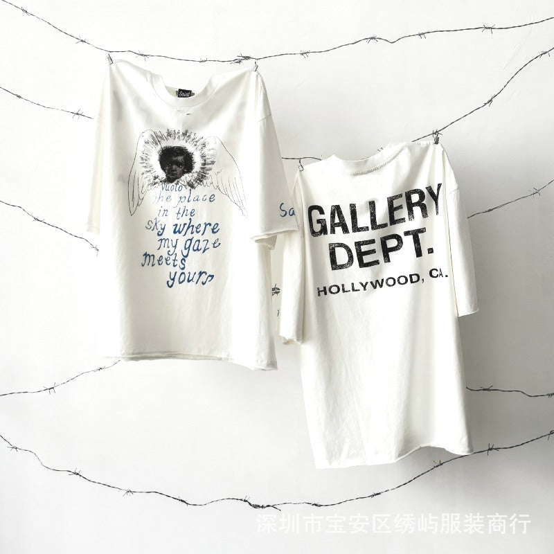 saint m t shirts  s.m guardian angel limited edition crew neck pullover short sleeve t-shirt - wholesale