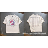 saint m t shirts  s.m cartoon series graphic crewneck pullover short sleeve t-shirt - wholesale