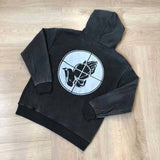 Saint m hoodie - autumn/winter s.m palm letter graphic pullover hoodie - wholesale single piece