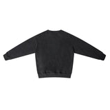 Saint m hoodie spring & fall s.m washed and distressed pure color round neck pullover sweatshirt