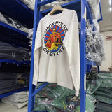 Saint m hoodie - autumn/winter - s.m letter print graphic crewneck pullover long sleeve - wholesale