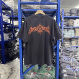 saint m t shirts  s.m skull monkey graphic crew neck short sleeve tee