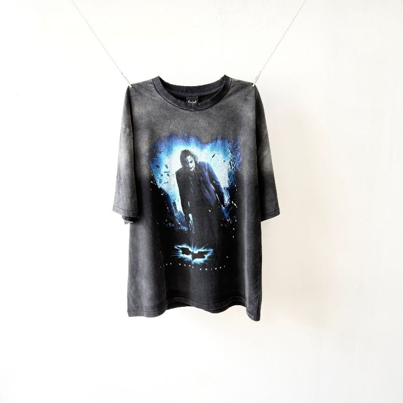 saint m t shirts  s.m. dark knight joker crew neck pullover short sleeve t-shirt - wholesale