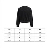 Saint m hoodie spring & fall s.m washed and distressed pure color round neck pullover sweatshirt