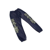 Saint m t pants - spring/autumn s.m letter print washed vintage elastic waist trousers