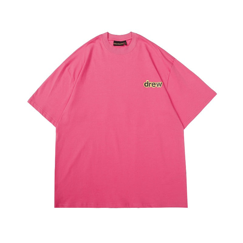 Drew house t-shirt - spring/summer d@ew cartoon-themed small print crew neck pullover short sleeve