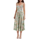 Women's dress: amazon bestseller - summer chic, elegant, high-end, spaghetti strap, soft & feminine style - french-inspired dress for women