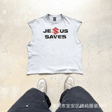 saint m t shirts  s.m. spoof suzuki limited edition pullover casual vest - wholesale