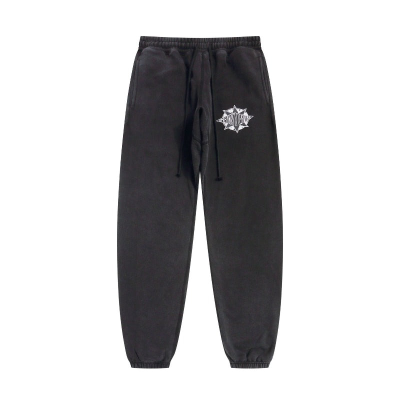 Saint m t pants - autumn/winter s.m retro star & letter casual trousers - wholesale single piece