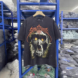 saint m t shirts  s.m skull monkey graphic crew neck short sleeve tee