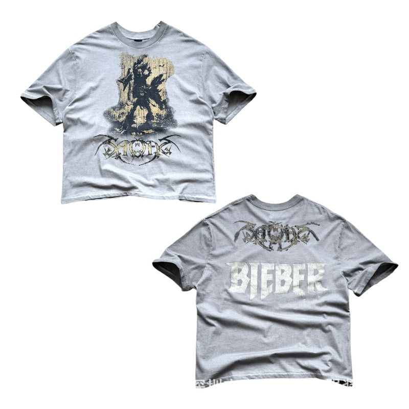 saint m t shirts  s.m. rock 'n' roll ghost limited edition crew neck pullover short sleeve t-shirt - wholesale
