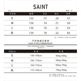 saint m t shirts  s.m oil painting character graphic crew neck short sleeve top