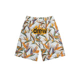 Drew house pants spring/summer d@ew botanical & ocean series patterned casual beach shorts