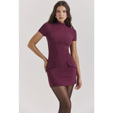 Women's dress - export amazon women's spring/summer slim-fit hot girl bodycon european & american style short sleeve dress