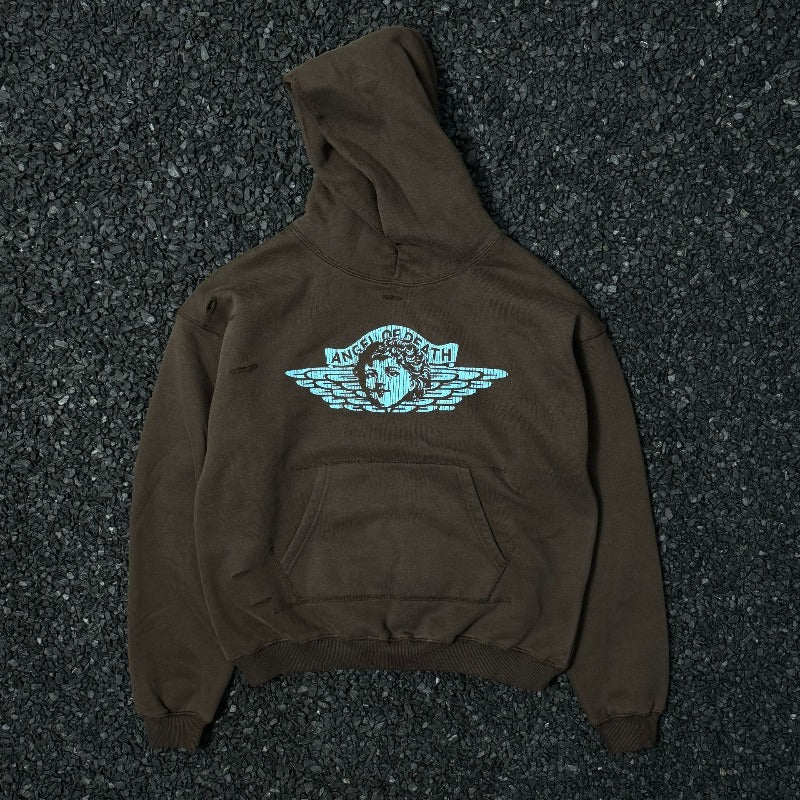 Saint m hoodie spring & fall s.m little angel limited pattern pullover hooded sweatshirt