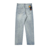 Drew house pants spring & fall fog high street smiley hole denim pants