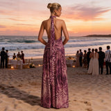 Women's dress - european & american style - amazon hot seller - sexy slit - slim fit - fashionable sleeveless long slip dress