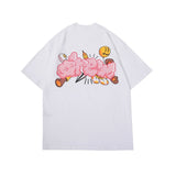 Drew house t-shirt - spring/summer d@ew cartoon-themed small print crew neck pullover short sleeve