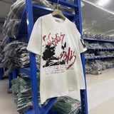saint m t shirts  s.m. rockabilly american vintage crew neck drop shoulder washed distressed short sleeve tee - wholesale