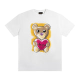 Drew house t-shirt - autumn/winter collection - d@ew heart bear graphic crew neck pullover short sleeve - wholesale single piece