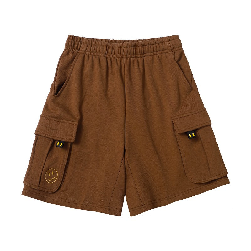 Drew house pants spring summer d@ew embroider smiley casual workwearshorts