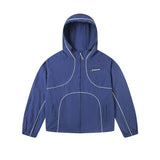 Trap star spring & fall tra badge letter stripes pattern casualloose windbreaker outwear one piece batch
