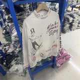 Saint m hoodie fall and winter s.m artist comic pattern round neck pulloverlong sleeves