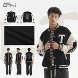 Etai men's american streetwear baseball jacket - premium color block fleece embroidered outerwear