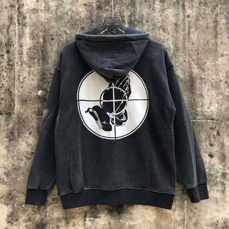 Saint m hoodie - autumn/winter s.m palm letter graphic pullover hoodie - wholesale single piece