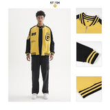 Etai men's youthful trendy high-quality baseball jacket - sporty, versatile fleece zip-up outerwear for men