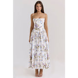 Women's dress - amazon cross-border fashion: elegant, chic, and flattering floral print slip dress - slim fit, figure-flattering, and ethereal