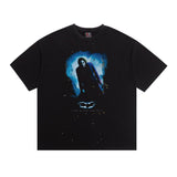 saint m t shirts  s.m clown character graphic crew neck pullover short sleeve t-shirt - wholesale