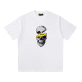 Drew house t-shirt - spring/summer d@ew skull smiley face graphic crew neck pullover short sleeve - wholesale