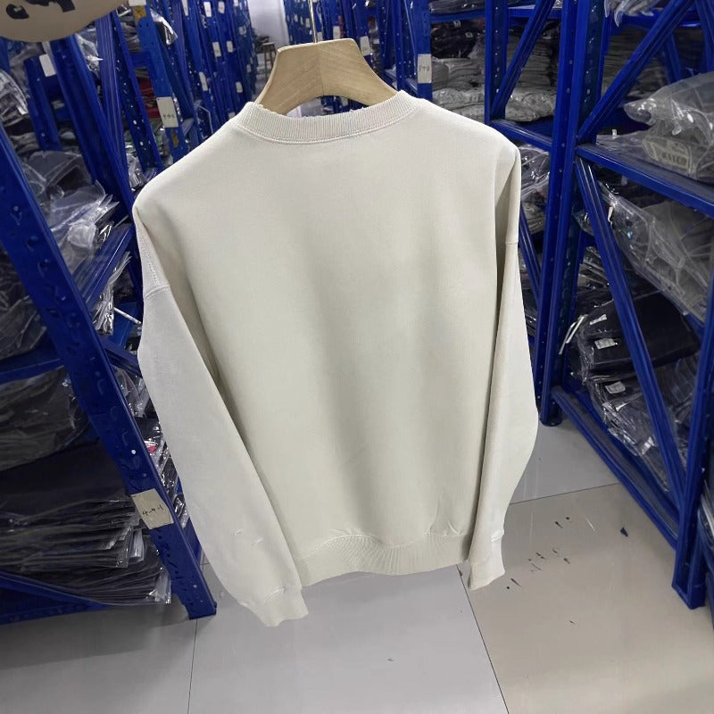 Saint m hoodie - autumn/winter s.m bottle cap letter graphic crewneck pullover sweatshirt - wholesale
