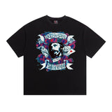 saint m t shirts  s.m vintage washed distressed crew neck pullover short sleeve top - wholesale
