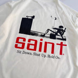 saint m t shirts  s.m. sketch figure print crew neck pullover short sleeve top - wholesale