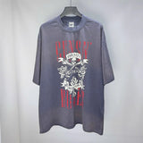saint m t shirts  s.m. guns n' roses harley graphic crew neck short sleeve t-shirt - wholesale