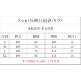 Saint m t pants - autumn/winter s.m vintage overlapping letter casual trousers
