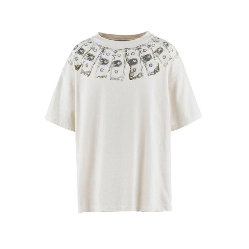 saint m t shirts  s.m usd print graphic crew neck pullover short sleeve t-shirt - wholesale