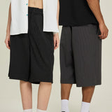 Etai men's clothing summer casual striped loose shorts - high-quality woven trendy brand bottoms for men