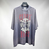 saint m t shirts  s.m. guns n' roses harley graphic crew neck short sleeve t-shirt - wholesale