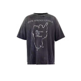 saint m t shirts  s.m vintage washed graphic crew neck pullover short sleeve top - wholesale