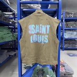 saint m t shirts  s.m. handmade distressed photo print pullover casual tank top - wholesale